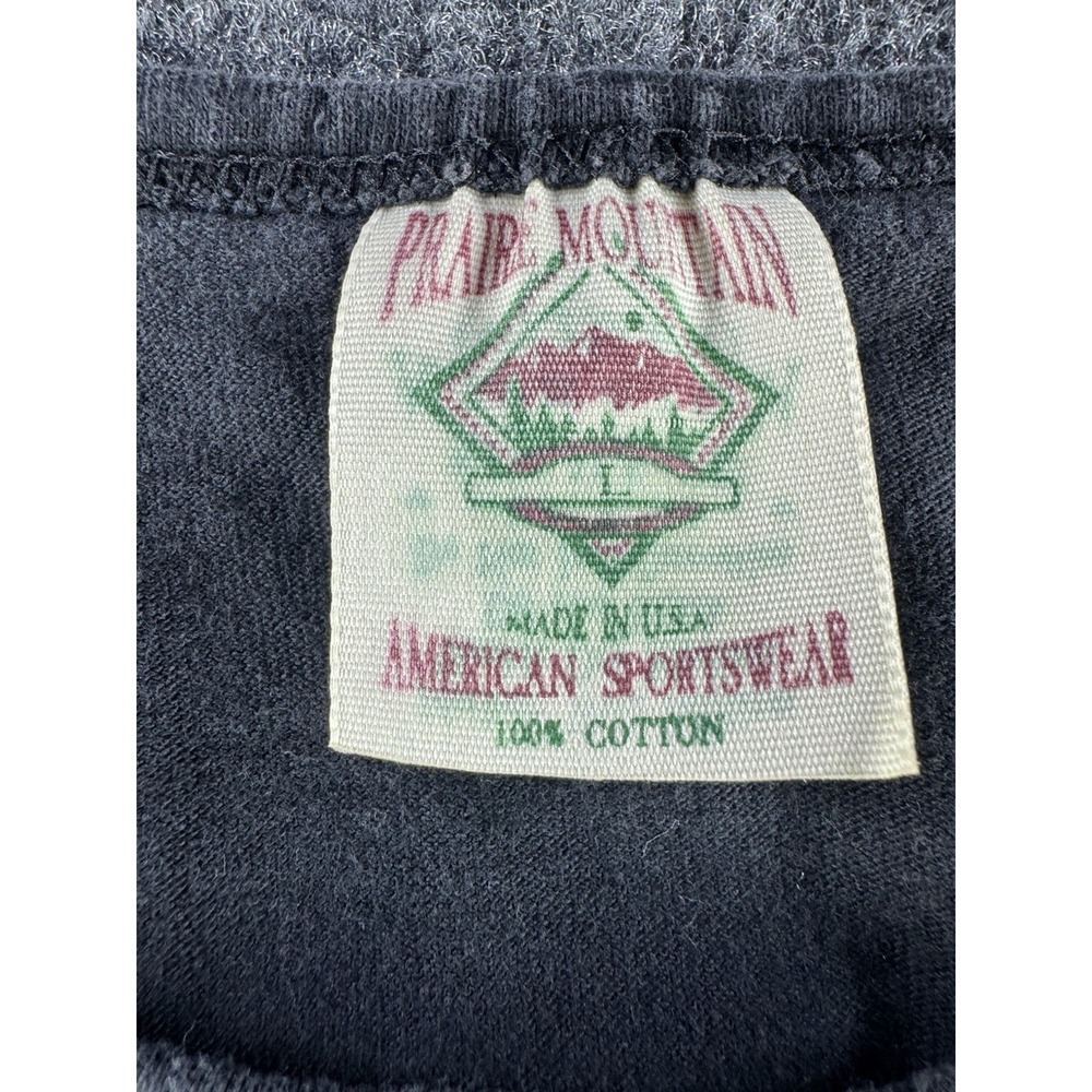 VTG The Ozarks Tank Top USA Single Stitch Sailboat Graphic Black L - Picture 3 of 5